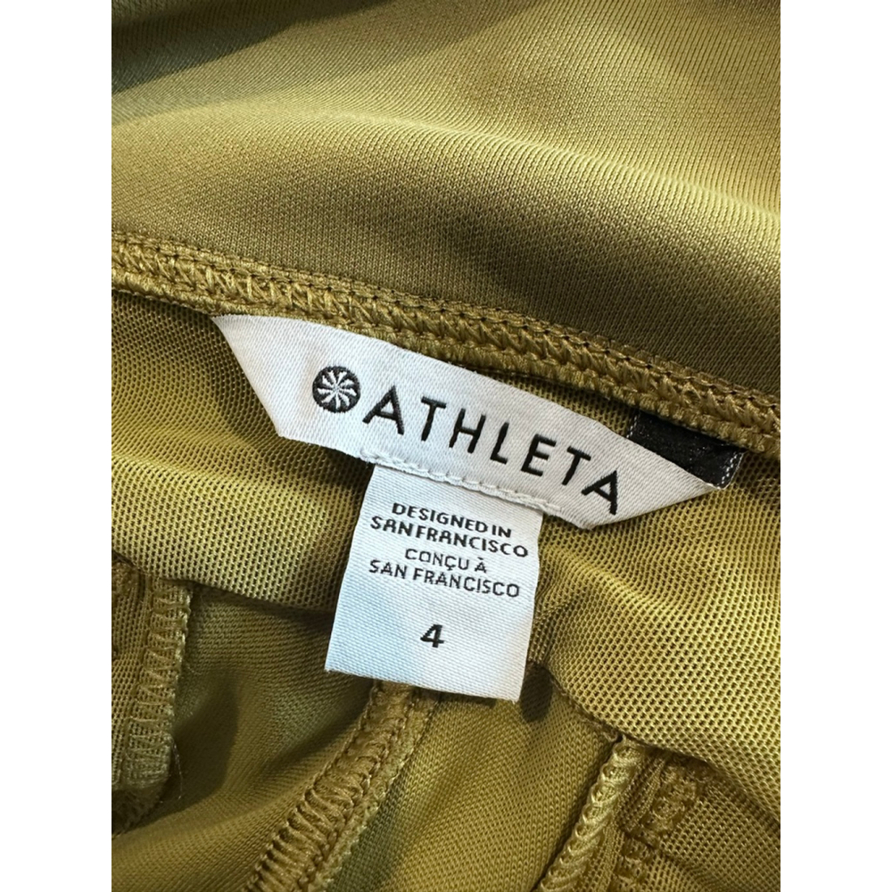 Women's Athleta Headlands Hybrid Cargo II Tight Leggings Size 4 Olive Green - Picture 3 of 4
